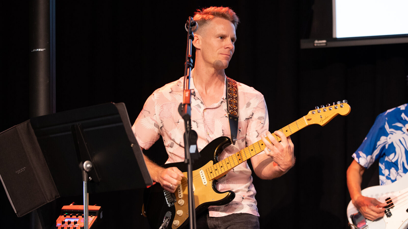 Alex and Bridges performing