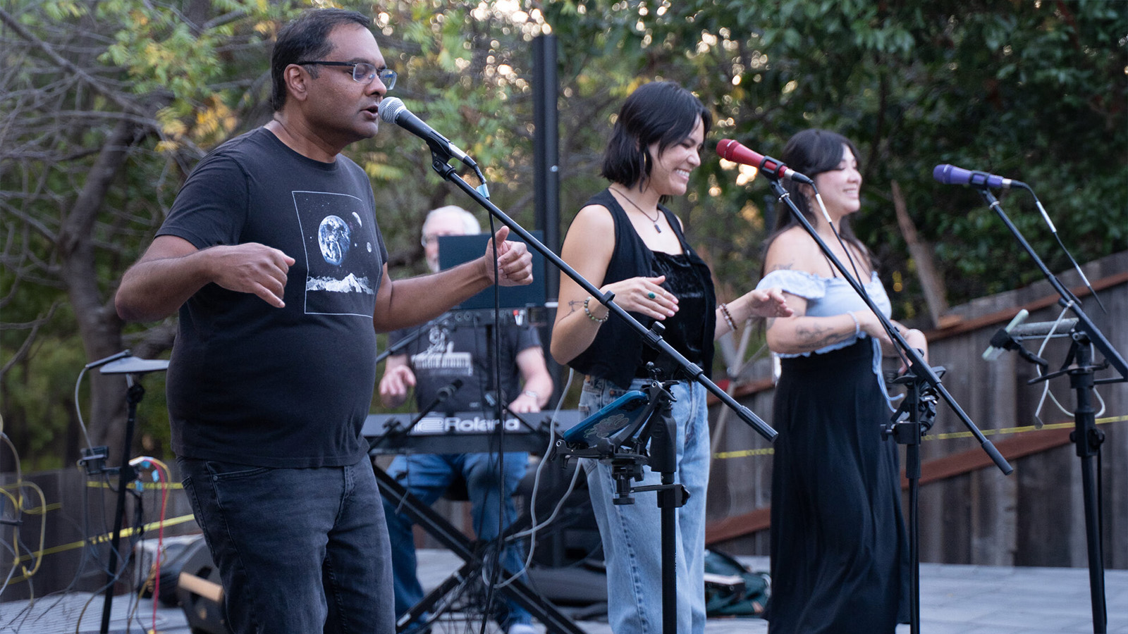The Eclectics front line